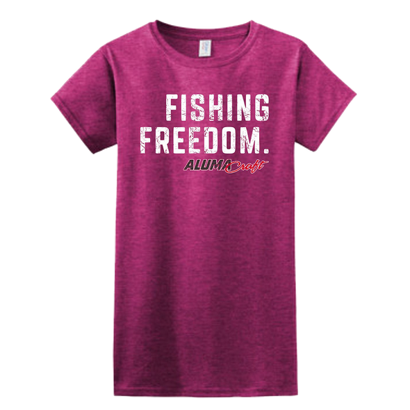 Ladies Alumacraft Fishing Freedom Heathered Tee